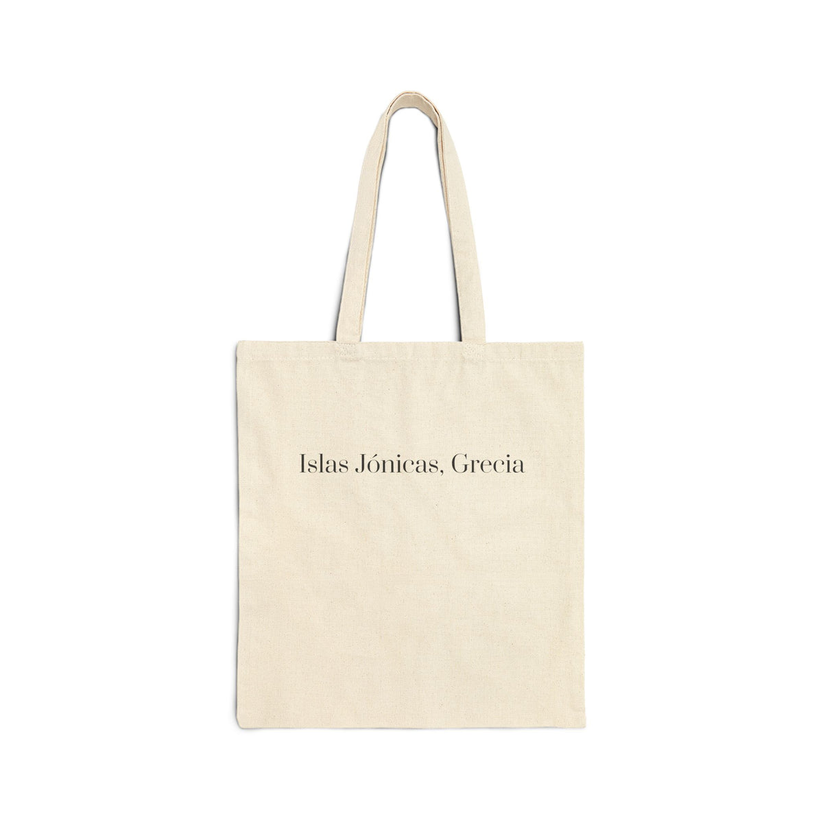 Canvas Tote Bag — 'Islas Jonicas, Grecia' Vintage Seaside Print